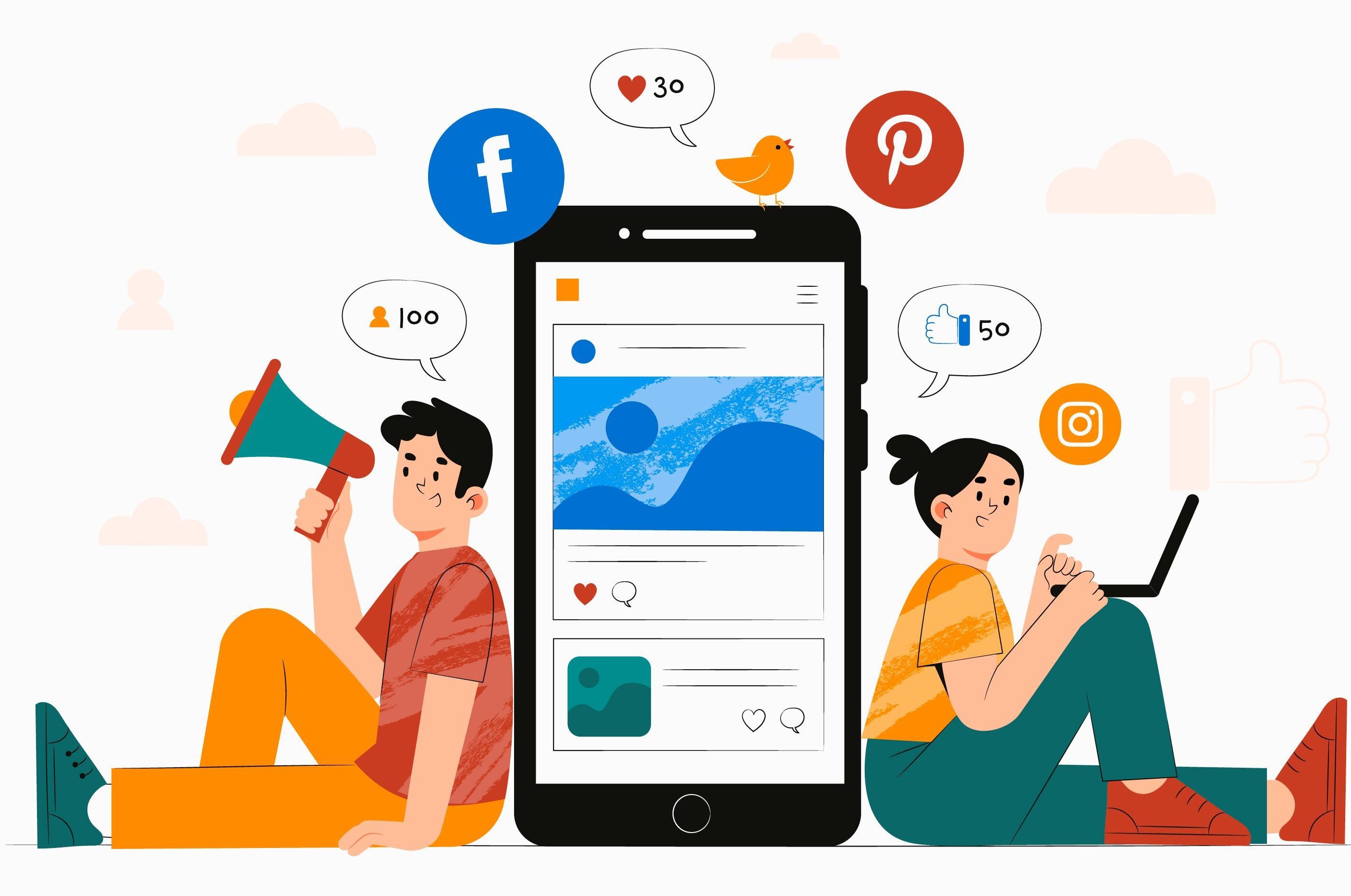  Social media platforms like Facebook, Twitter, and Instagram can be used for link building which is an important part of search engine optimization.